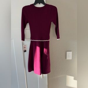 Maroon Sweater Dress
